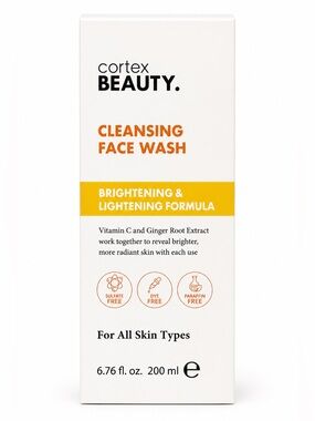 Cortex Beauty Cleansing Face Wash Brightening & Lightening Formula 6.76fl oz NIB